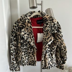 Leopard Faux Fur Jacket